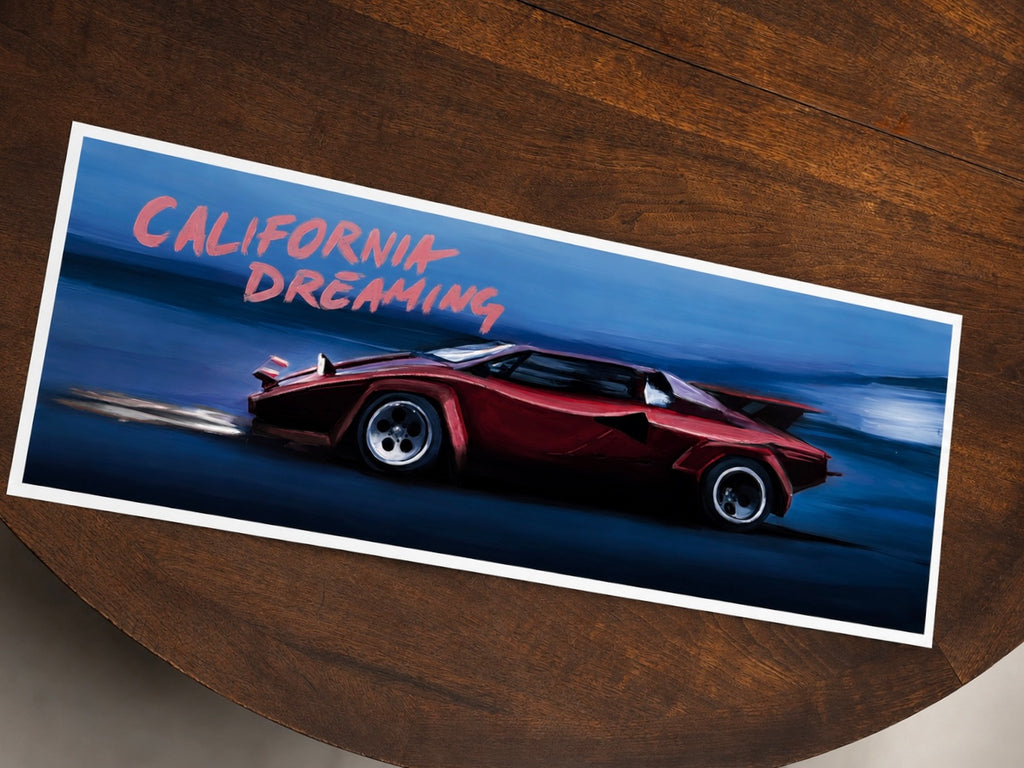 California Dreaming misprints 10x30in gloss poster paper
