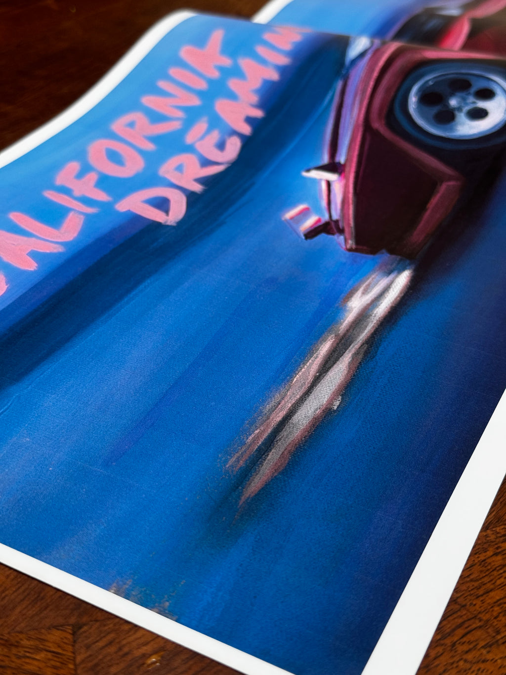 California Dreaming misprints 10x30in gloss poster paper