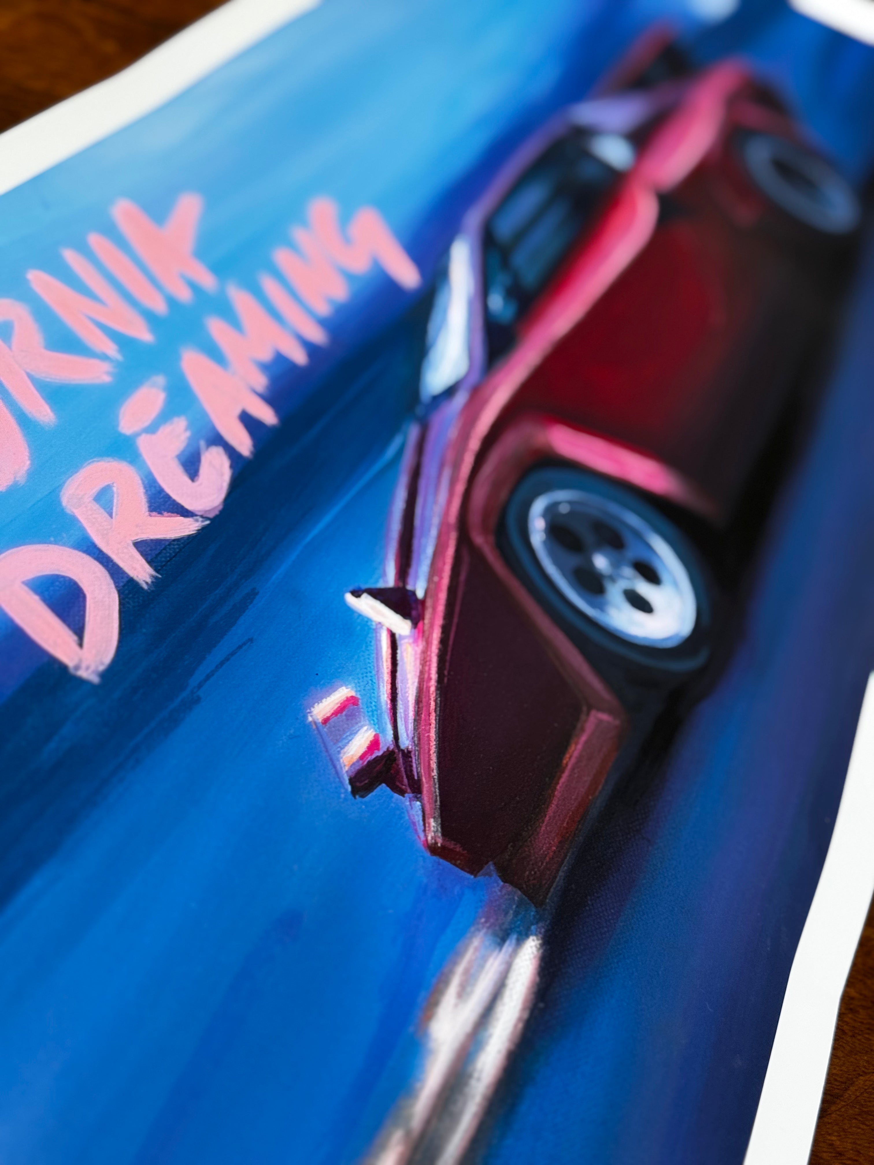 California Dreaming 1 of 2 matte paper print 11x31in