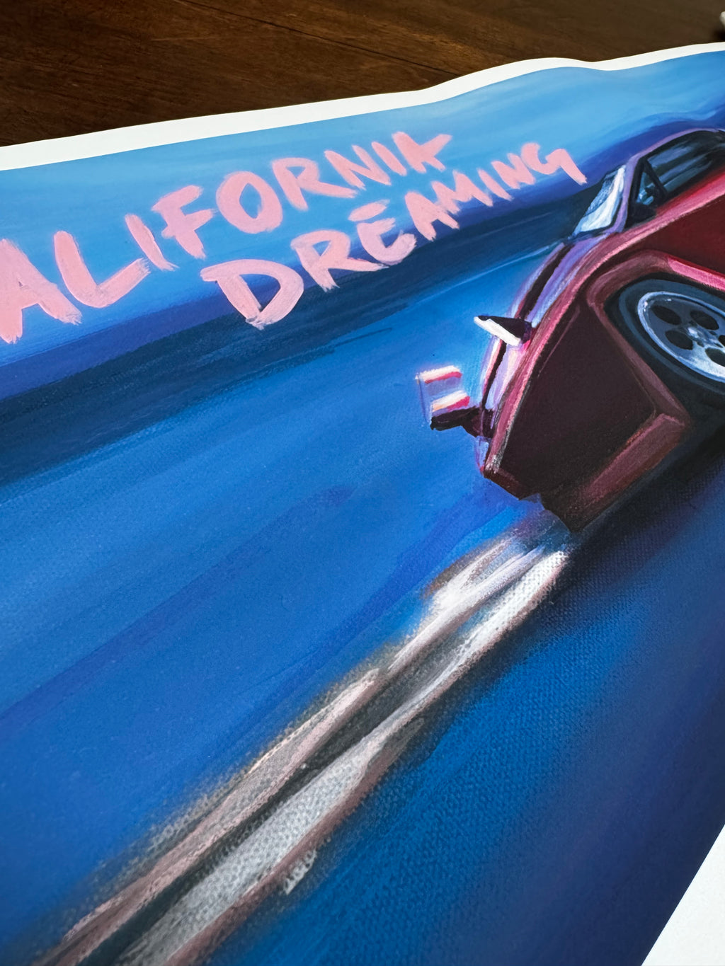 California Dreaming 1 of 2 matte paper print 11x31in