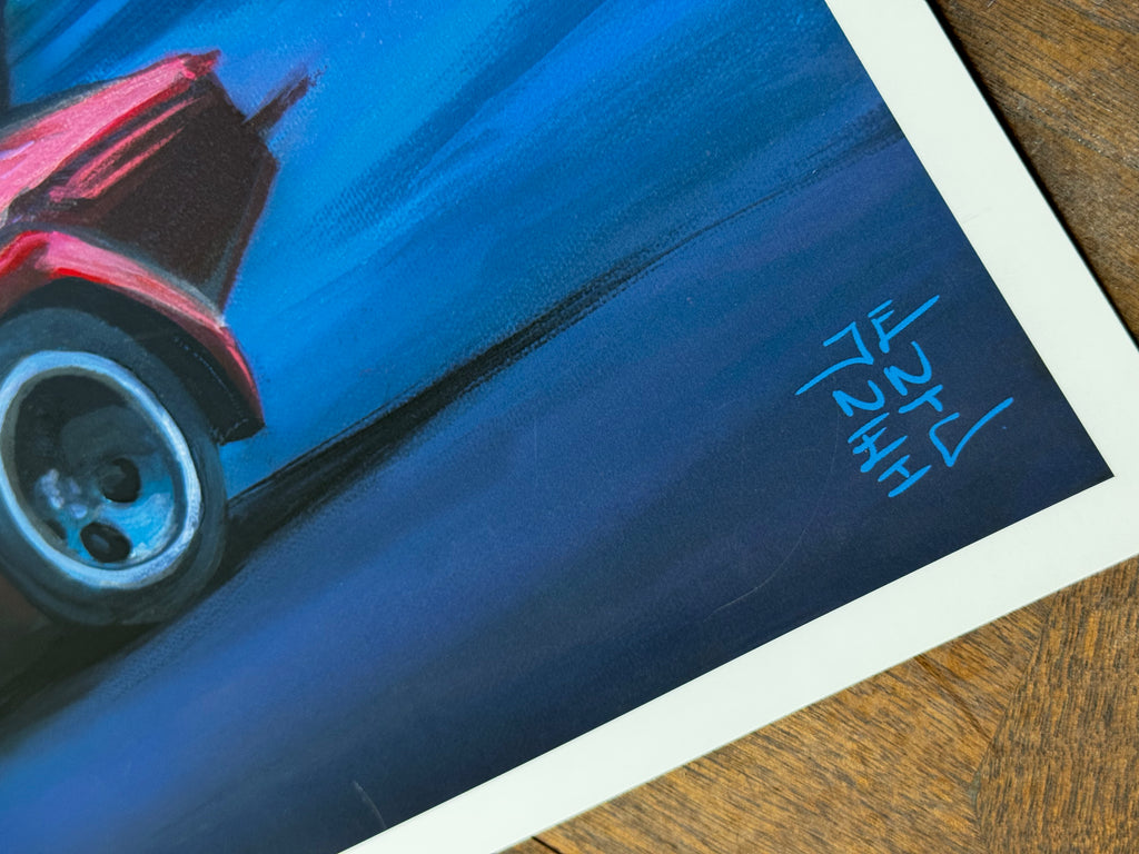 California Dreaming 1 of 2 matte paper print 11x31in