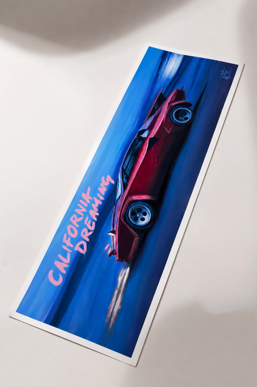 California Dreaming 1 of 2 matte paper print 11x31in