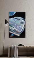 Lunar Countach, acrylic on canvas